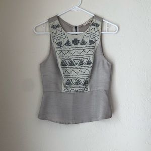 Rachel Roy Label Amazing beaded high waist Top